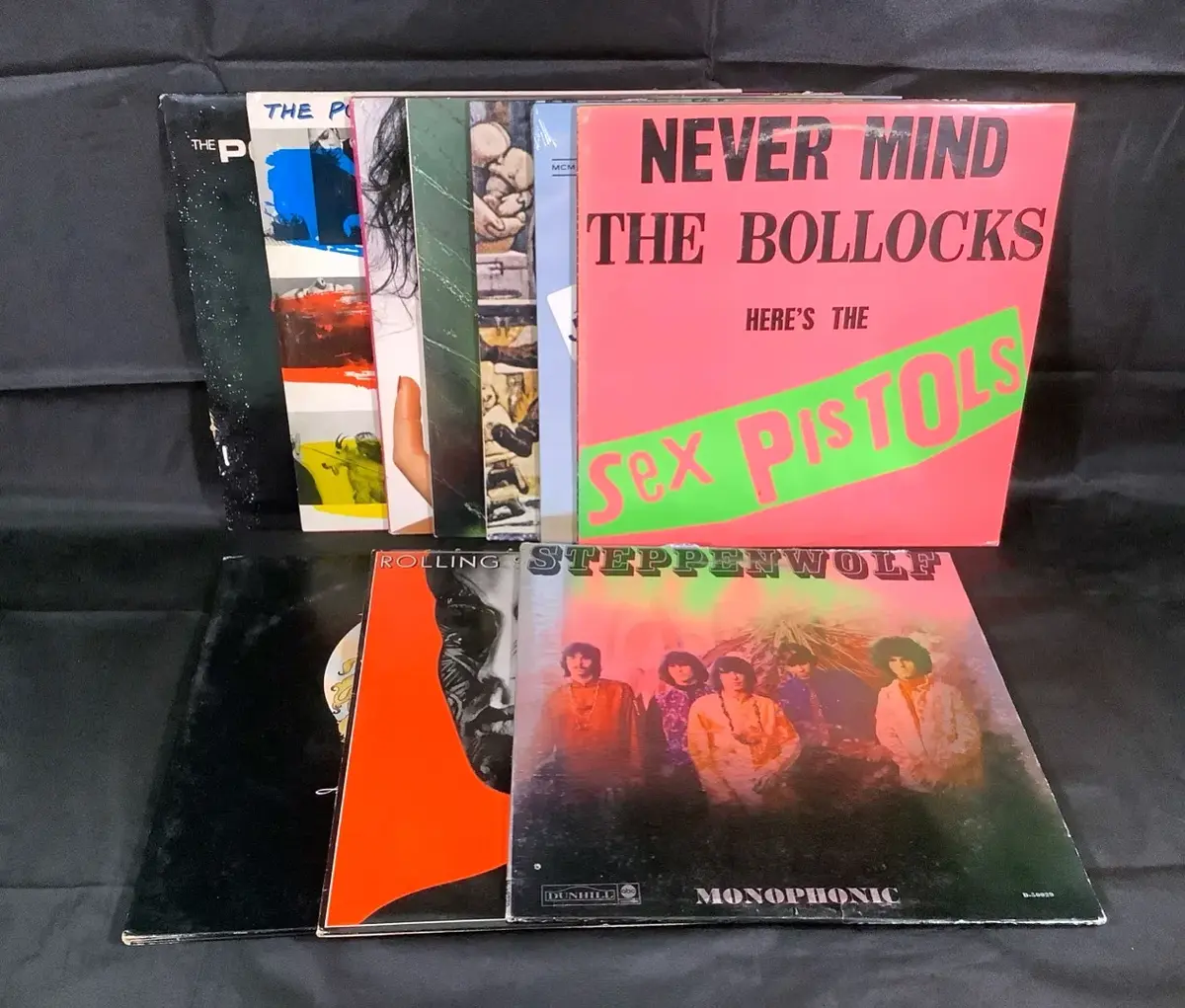 (10) Vinyl Records - 80's - Van Halen, The Police, Sex Pistols