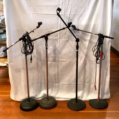 (4) K&M & One Stage - Microphone Stands