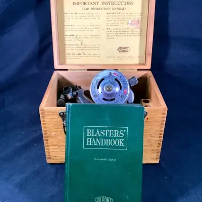 Vintage Metco Metal-Spraying Tool With Book