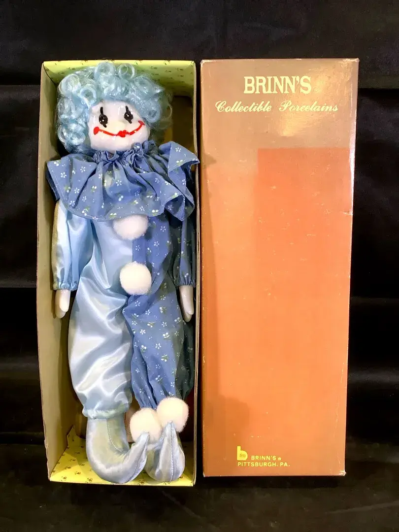 Original Brinn’s Collectable Porcelain Clown Doll W/ COA