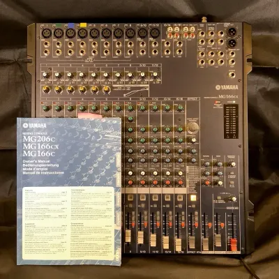 Yamaha MG166CX 16-Input Stereo Mixer w/ Compression FX Effects + Accessories