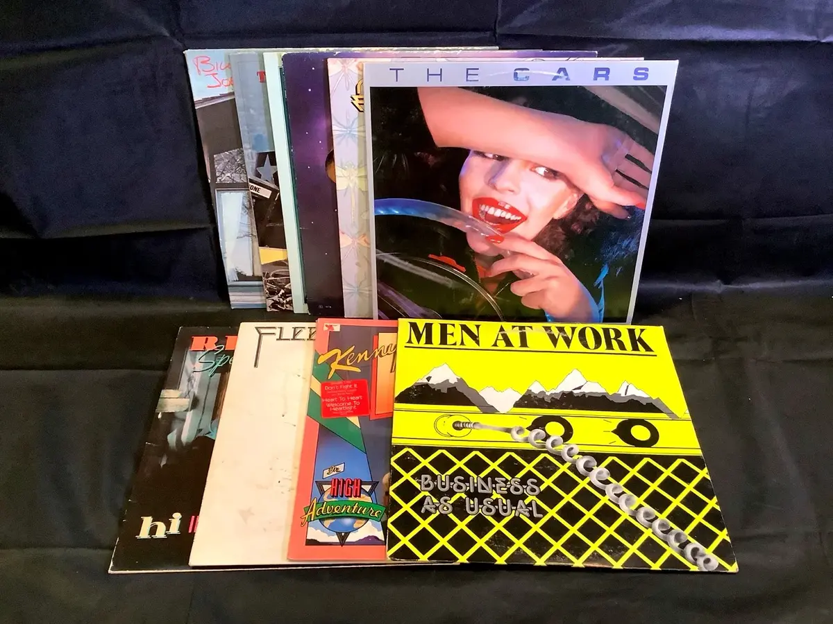 (10) Vinyl Records - Fleetwood Mac, The Cars, Alice Cooper & More!