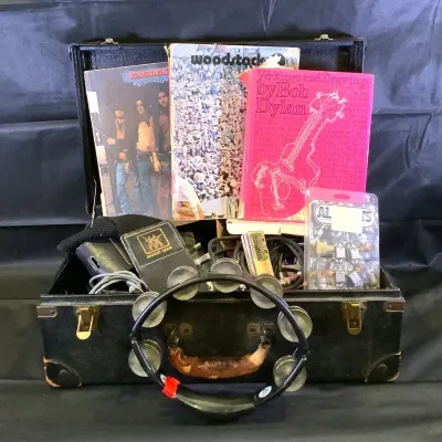 Huge Music Gear Lot: Vintage MXR Flanger, Big Muff, Sho-Bud Pedal, Harmonicas & Case