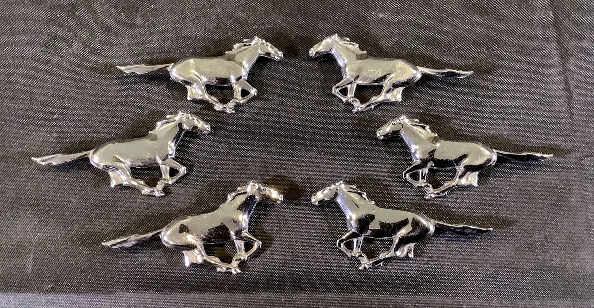 (6) Vintage Ford Mustang Emblem/ Badges