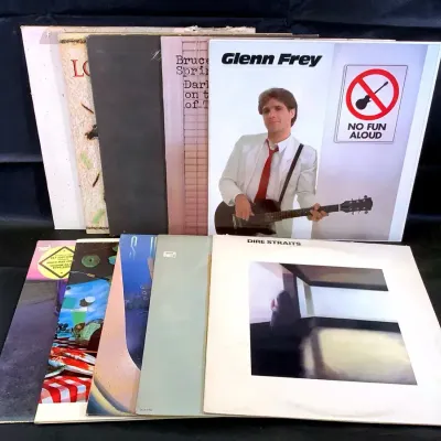(10) Vinyl Records - 80's - Dire Straits, Supertramp, Steely Dan