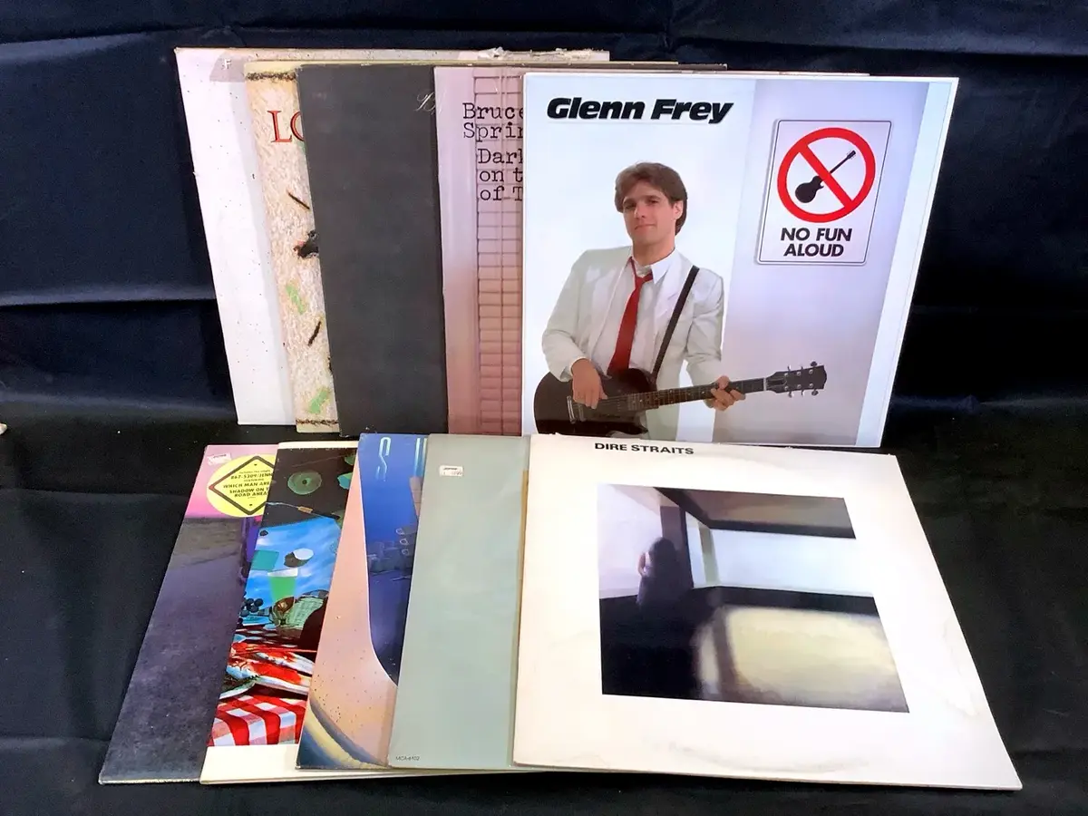 (10) Vinyl Records - 80's - Dire Straits, Supertramp, Steely Dan
