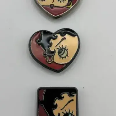 Vintage 1984 Betty Boop Shirt Button Covers 