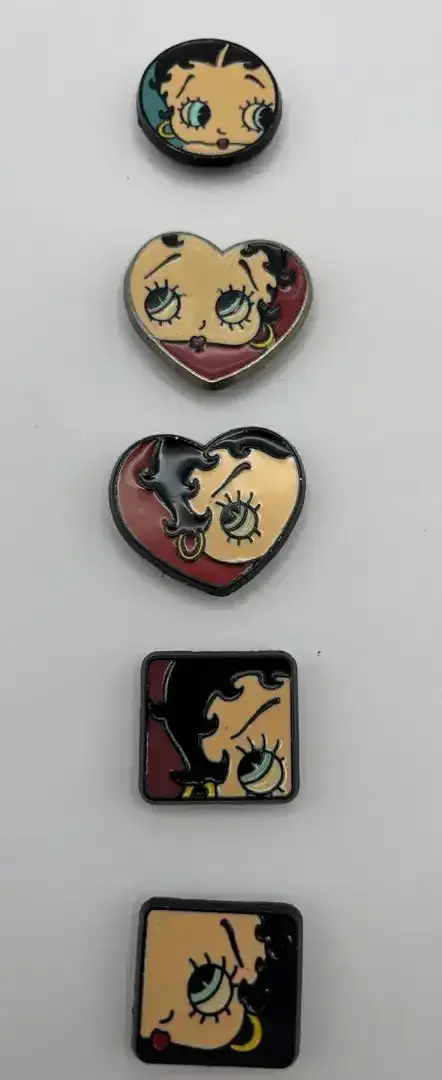 Vintage 1984 Betty Boop Shirt Button Covers 