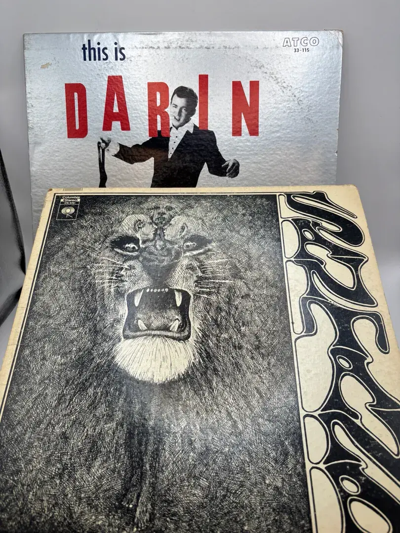 Vintage Vinyl Records Santana And This Is Darin 