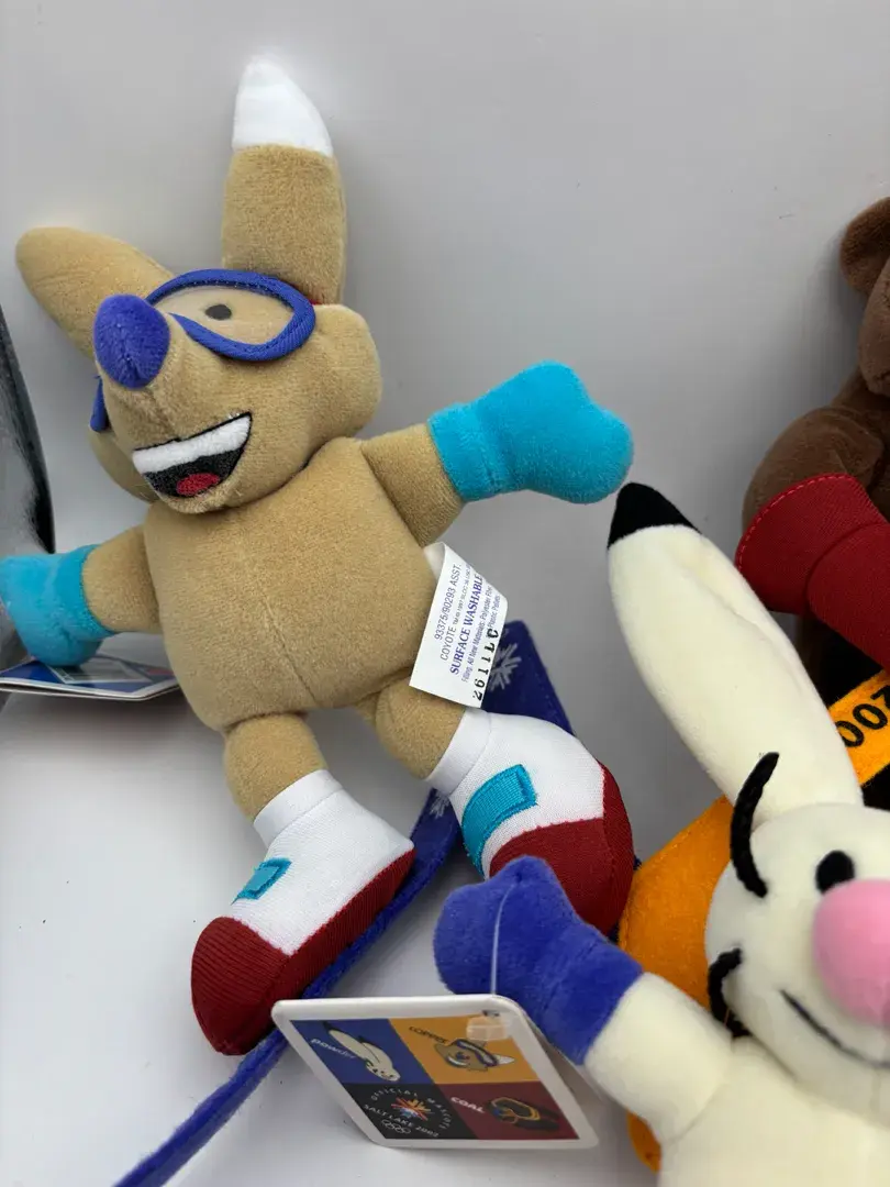 Vintage Mattel 2002 Salt Lake Winter Olympics Mascot Plush Toys NWT