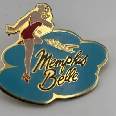 Vintage Memphis Belle Pinup Girl Pin
