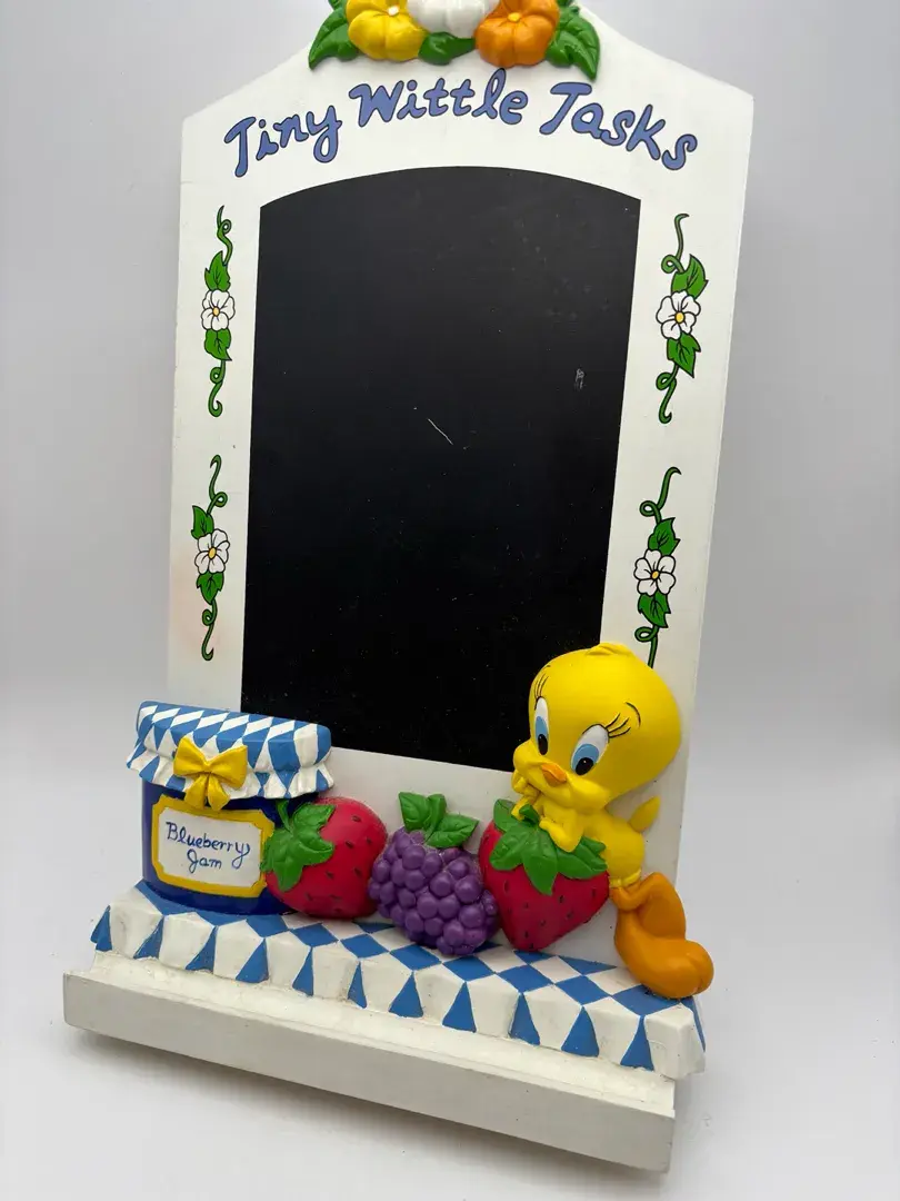 Vintage Looney Tunes Tweety Bird “tiny Wittle Tasks” Chalk Board 