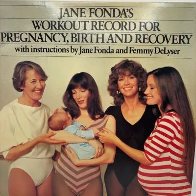 Vintage Vinyl LP Jane Fonda’s Workout For Pregnancy, Birth And Recovery