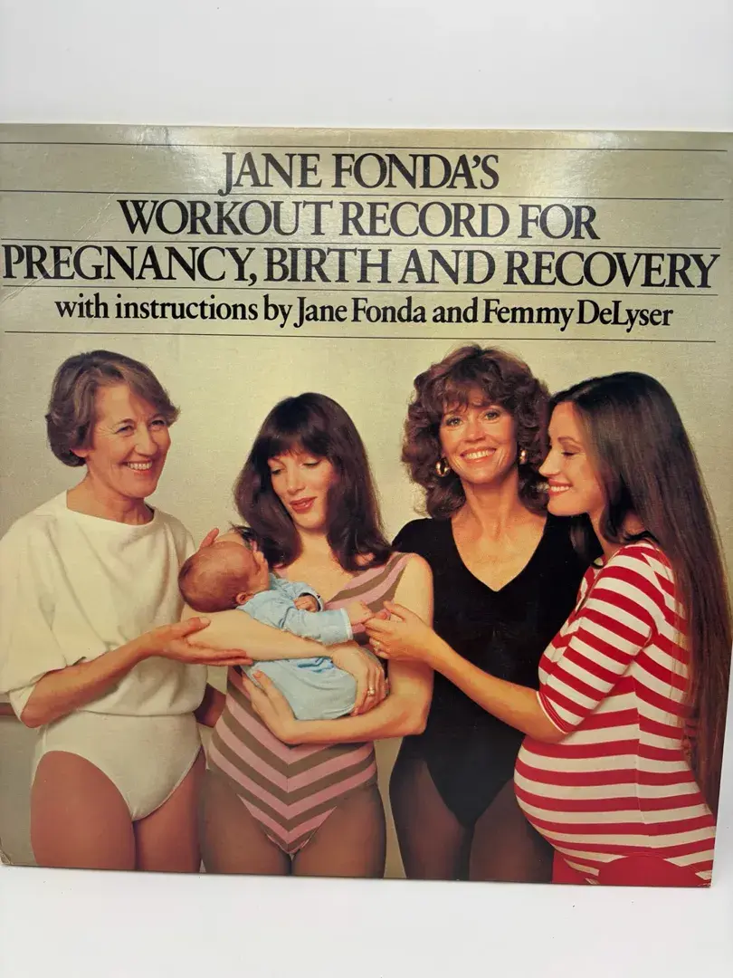 Vintage Vinyl LP Jane Fonda’s Workout For Pregnancy, Birth And Recovery