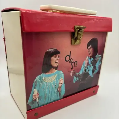 Vintage 1977 Donny & Marie Osmond 45 Vinyl Record Holder