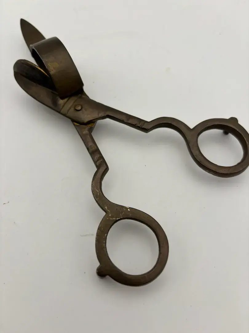 Antique Brass Candle Snuff Wick Cutter