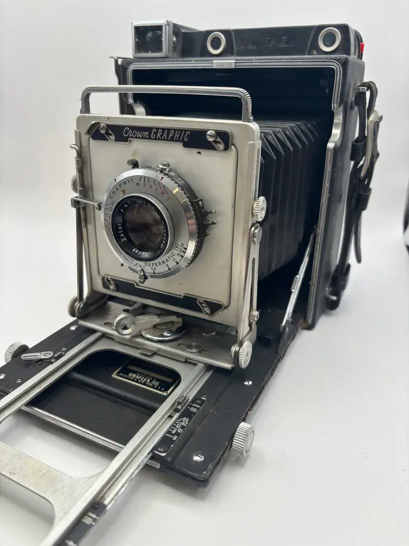 Vintage Crown Graphic Large 4x5 Format Camera