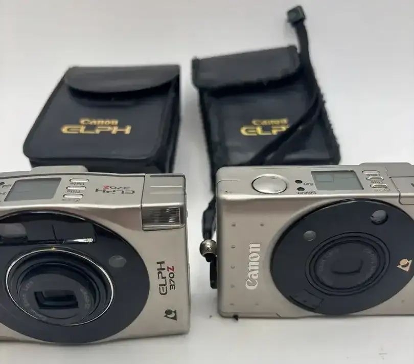 Vintage Cannon ELPH 379Z APS & ELPH LT260 35 Mm Film Cameras 