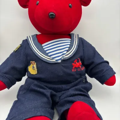 Vintage 1990 “Hunt For Red October “ Sailor Plush Bear No. American Bear Co. 