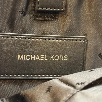 Michael Kors Brown Leather Travel Backpack Authenticated