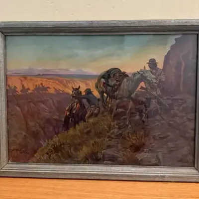 ‘When Shadows Hint Death’ By CM Russell (1915)