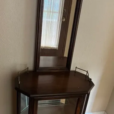 Entry Way Mirrored Cabinet 