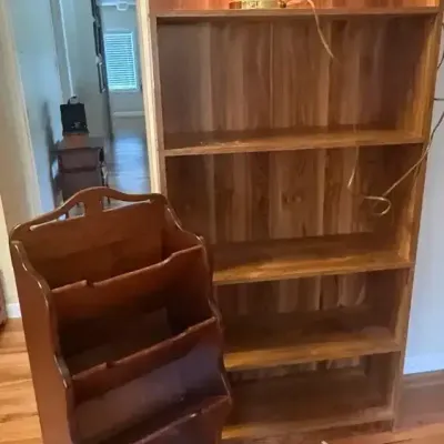 2 Bookshelves & Touch Lamp