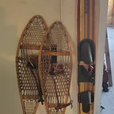 Snowshoes and Slalom Water Ski