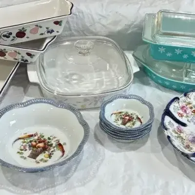 Pyrex W/ Serving China