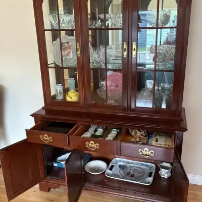 China Cabinet W/ Contents