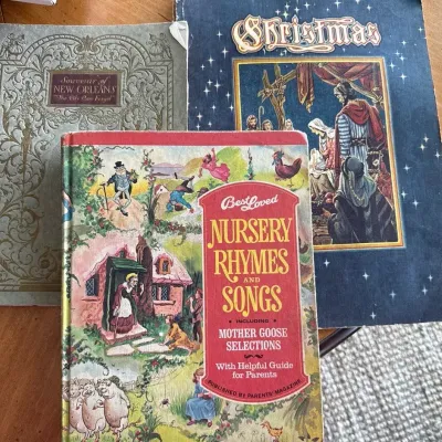 Vintage Illustrated Nursery Rhymes, New Orleans & Christmas Books