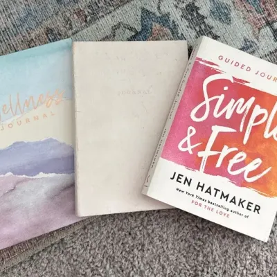 Lot Of Three Blank Wellness Journals 