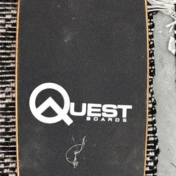 Quest Boards Complete Longboard Skateboard – Sun Graphic 