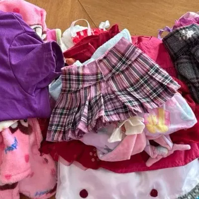 Huge Lot of Doll Clothes, Shoes And Accessories 
