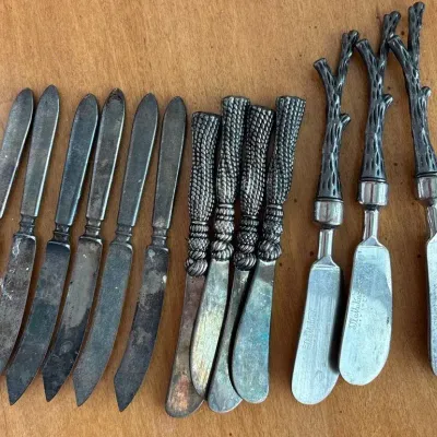 Antique Butter Knife Set 3 Varieties Of Styles