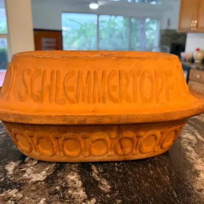 Vintage Schlemmertopf German Terracotta Clay Baker Roaster – As Is