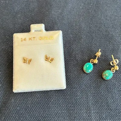 14k Gold Earrings 