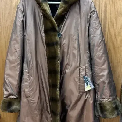 Reversible Dennis By Dennis Basso Faux Fur Coat
