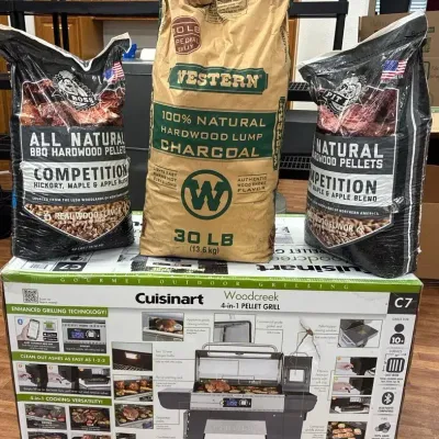 Cuisnart Woodcreek 4-in-1 Pellet Grill W/ Pellets & Charcoal