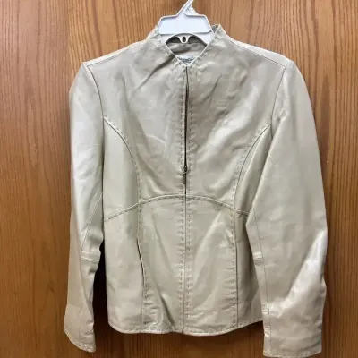 Coldwater Creek Pickstitched Leather Jacket
