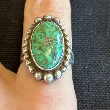 Sterling Silver & Stone Ring 