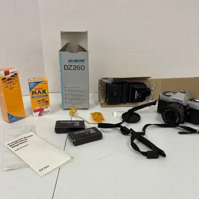 Minolta X-370 W/ Film & Accessories 