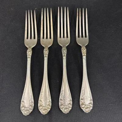 4 Sterling Silver Forks 