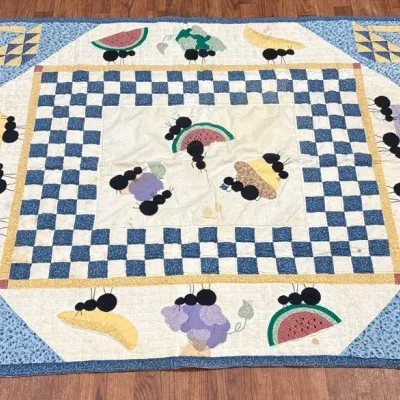 Handmade Patchwork Ant Quilt 