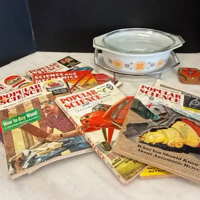 Popular Science Magazines & Corning Ware