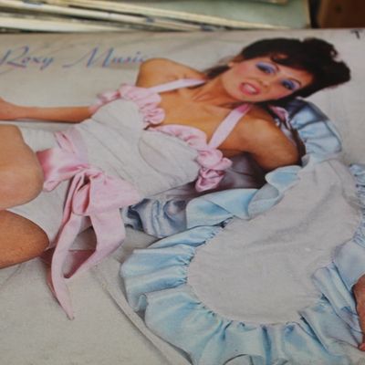 Vinyl LP copy of Roxy Music's self-titled debut album, released in 1972.