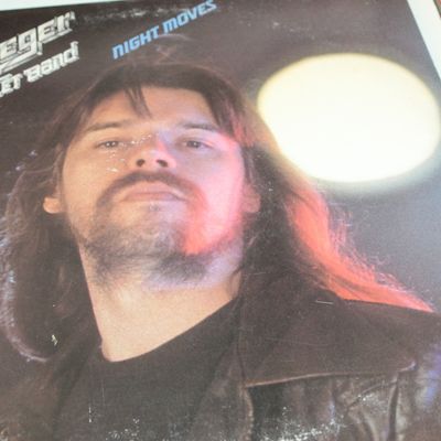 Vinyl record album of Bob Seger & The Silver Bullet Band's "Night Moves," released in 1976 on Capitol Records, showing...