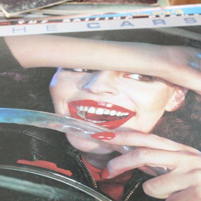 The Cars self-titled debut vinyl record album, released in 1978 by Elektra Records.