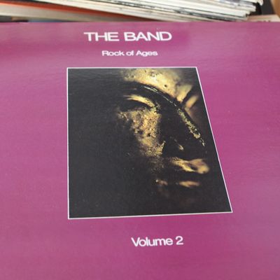 Vinyl record album of The Band's "Rock of Ages Volume 2" released by Capitol Records in 1972.