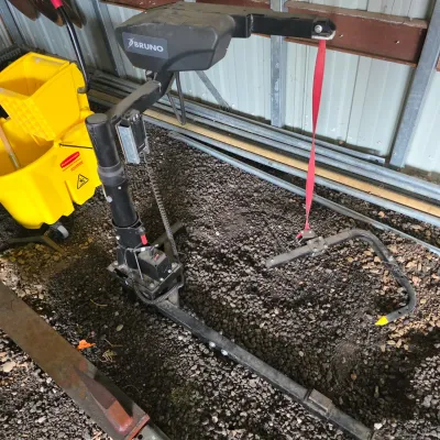 Sale Photo Thumbnail #32: Bruno wheelchair or scooter lift, showing some wear and dust from storage.